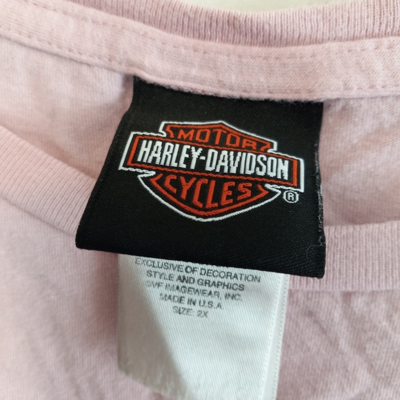 Harley-Davidson Pink Graphic Tshirt - Picture 6 of 6